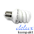 Delux - Spirál kompakt fénycső E27/11W (10.000h) Meleg fehér