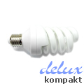 Delux - Spirál kompakt fénycső E27/20W (10.000h) Meleg