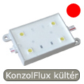 x.KonzolFlux 12V 5050 SMD LED modul piros