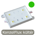 x.KonzolFlux 12V 5050 SMD LED modul zöld