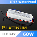 Tápegység 24 Voltos LED-hez IP67 Kültéri (24VDC/2.5A/60W)