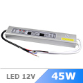 Vízálló LED tápegység 12 Volt (45W/3.75A) IP65