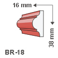 x. Kérges díszléc BR-218