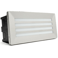 Kültéri süllyesztett LED lámpatest, négyzet alakú (3.5 Watt - 6000K) IP65