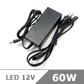 LED Adapter 12 Volt, dugvillás, (5A/60W) LoCa