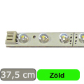 Merev LED csík (30x LED - 375 mm) zöld