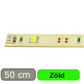 Merev LED csík (10x5050 SMD LED - 500 mm) zöld