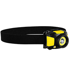 LED fejlámpa (5W OSRAM + 3W COB + piros fény) fekete-sárga