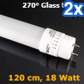 LED T8 fénycső (120 cm) 18W - 4500K (2 db)