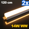 LED fénycső T5 armatúrával (120 cm) 14W, meleg f. (2 db)