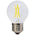 LED lámpa E27 Filament (4W/300°) Kisgömb - hideg fehér