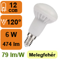 LED lámpa E14 (COB5630x12/6W/120°) meleg fehér