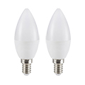 LED lámpa E14 (5.5W/200°) Gyertya - hideg fehér 2db