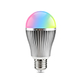 LED lámpa E27 (9W/180°) RGB+WW - távirányítható