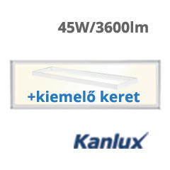 LED panel (1200 x 300mm) 45W - természetes fehér (Barev)+ kiemelő keret