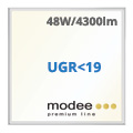 LED panel (600 x 600 mm) 48W - természetes fehér UGR<19