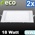 ECO LED panel (négyzet alakú) 18W - term. fehér (2 db)