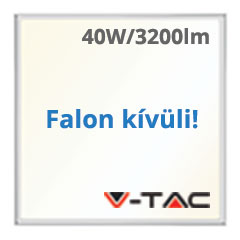 LED panel (600 x 600mm) 40W - természetes fehér, süllyeszthető / falon kívüli