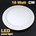 LED panel (225 mm) 18W (kör) hideg fehér, süllyeszth.