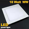 LED panel (225 mm) 18W (négyzet) meleg fehér, sülly.