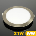LED panel szatén-n. (225 mm) 21W meleg fehér, sülly.