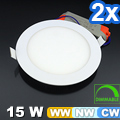 Dimmelhető, állítható színhőm. LED panel (15W) (2 db)