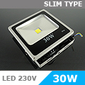 -LED reflektor 30W COB LED (Design) Hideg fehér