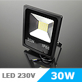 SMD LED reflektor (30W/150°) Hideg fehér (Kifutó termék)!
