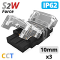 Force S2S LED szalag toldó - 3 eres, 10mm, IP62, CCT