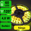 x.Flexibilis LED szalag beltéri (60LED/LM) - sárga
