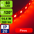 LED szalag beltéri (5050-60) - piros Legerősebb!