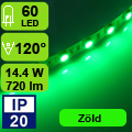 LED szalag beltéri (5050-60) - zöld Legerősebb!