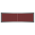 Világító LED reklámtábla - fényújság, USB (P10 Piros) 16x64 cm