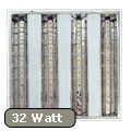 Mennyezeti tükrös LED lámpa 60x60 cm (32W/2700K)