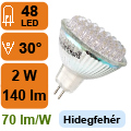 x.LED lámpa MR16 (DIPx48/2W/60°) hideg fehér