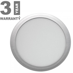 LPL121A LED panel ezüst (120 mm - kör) 6W - természetes fehér