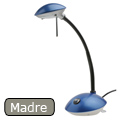 Íróasztali lámpa Madre, kék metál, 20W