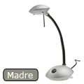 Íróasztali lámpa Madre, szürke metál, 20W