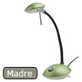 Íróasztali lámpa Madre, zöld metál, 20W