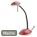 Íróasztali lámpa Madre, piros metál, 20W