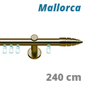 Mallorca belső csúszású karnis (réz) 1 soros - 240 cm