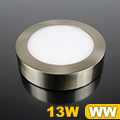 LED panel szatén-n. (170 mm) 13W meleg fehér, falon k.