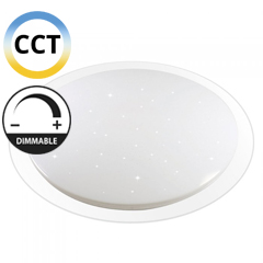Mennyezeti csillagos LED lámpa (80W - kör) Színhőmérséklet + fényerő állítás!