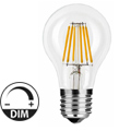 E27 LED izzó Retro filament (7W/360°) Körte - meleg fehér, dimmelhető