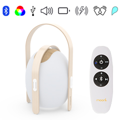 Ovo Mini bluetooth hangszórós asztali RGB hangulatvilágítás, távirányítóval