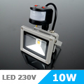 Mozgásérzékelős LED reflektor (10W/COB/120°) Hideg fehér