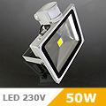 50W LED reflektor - COB LED (Mozgérz) Meleg fehér