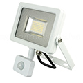 Mozgásérzékelős LED reflektor (20W/100°) 6000K Fehér
