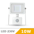 Mozgásérzékelős LED reflektor (10W/100°) 3000K Fehér