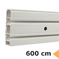 Műanyag mennyezeti sín - 2 soros, 600 cm